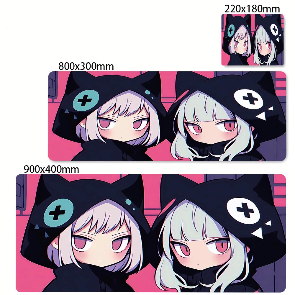 Anime Girl Mouse Pad Kawaii Pink Mousepad Gaming Speed Keyboard Pads Large Gamer Mouse Mat Rubber Desk Mat HD Print Cute Carpet