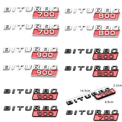 Auto 3D ABS BITURBO 700 800 900 Odznak Emblem Samolepka pro Mercedes Benz BRABUS G Třída G55 G63 G65 G700 G800 G900 W461