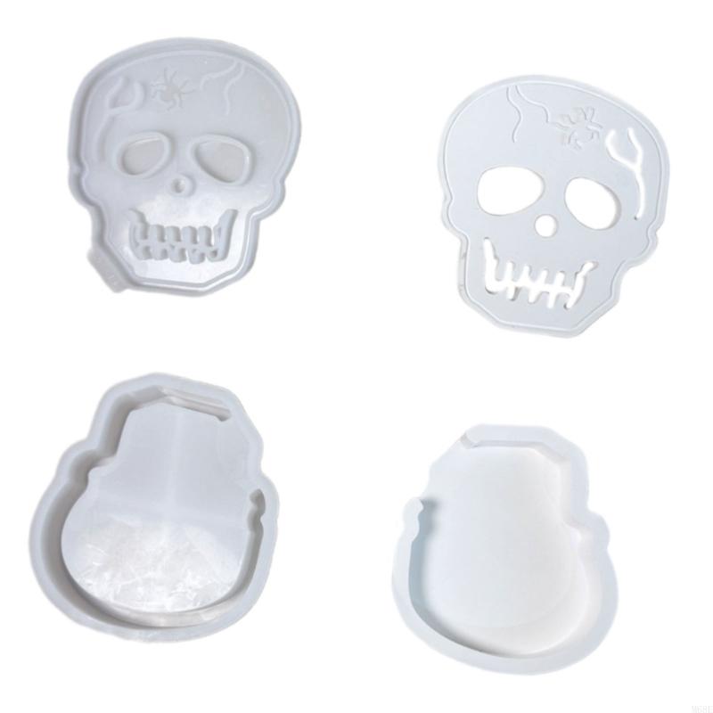 Skull Silicone Mould for Epoxy Resin Handmade Soap Home Decoration M68E