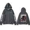 Anime Tokyo Ghoul Kaneki Ken Merch Zipper Hoodie Men Women Cartoon Manga Harajuku Zip Up Jacket Male Oversized Zip Up Sweatshirt