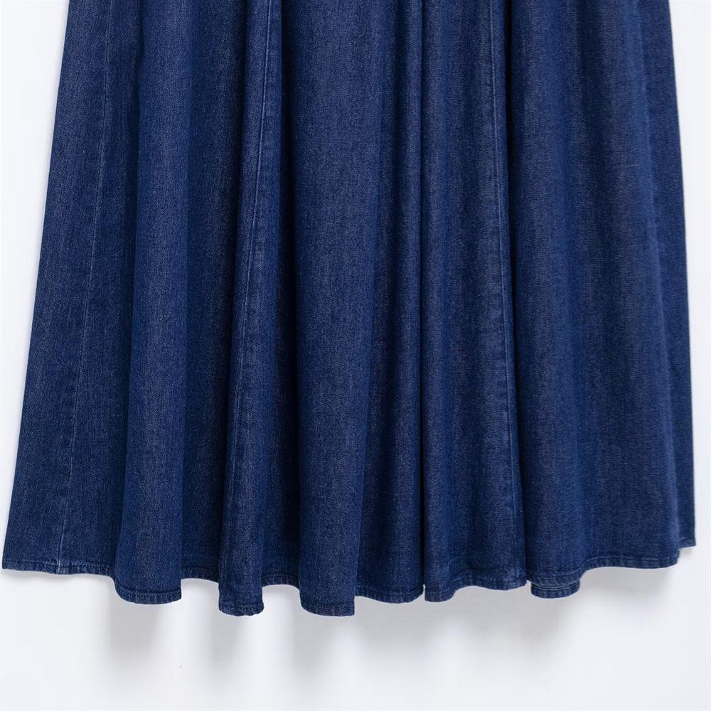 2025 Spring Women's Slim Solid Color Pleated Strapless Dress