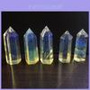 Elegante Gelbe Schmelzstein Kristall Dekoration Für Magnetismus Energie Geometrische Form