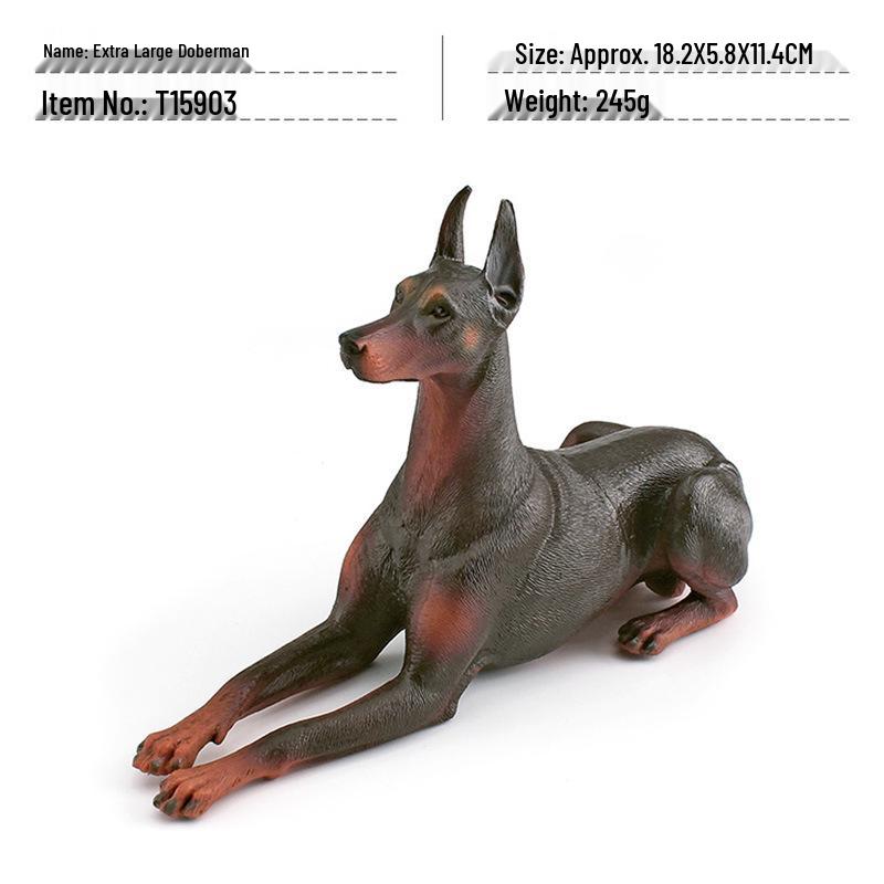 Large Shiba Inu, Golden Retriever, Doberman Dog Models - Home Desktop Decoration