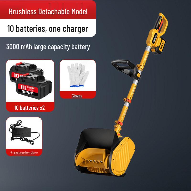 Cordless Electric Snow Sweeper - Compact Lithium Battery Snow Shovel