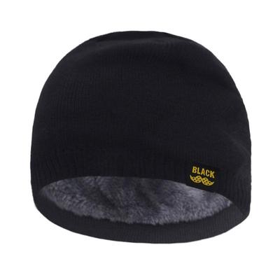 Skullies Berretti Uomo Cappelli invernali per donna Cappello lavorato a maglia Berretto invernale da uomo Maschio Nero Gorro Cofano caldo Homme Cappello con teschio