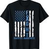 Fight Diabetes Awareness American Flag T-shirt