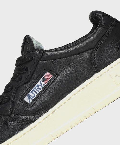 [Autry] Medalist Vintage Goatskin Sneakers Black 80567131773