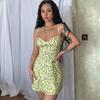 European & American Women's Digital Print Sling Vest Slimming Knitted Dress - Sexy & Stylish
