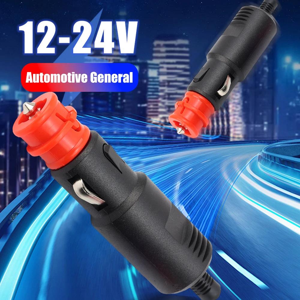 9pcs Universal 12V-24V Car Cigarette Lighter Plug Socket Power Plug Connection Cigaret Socket Adaptor Male Plug Accessories