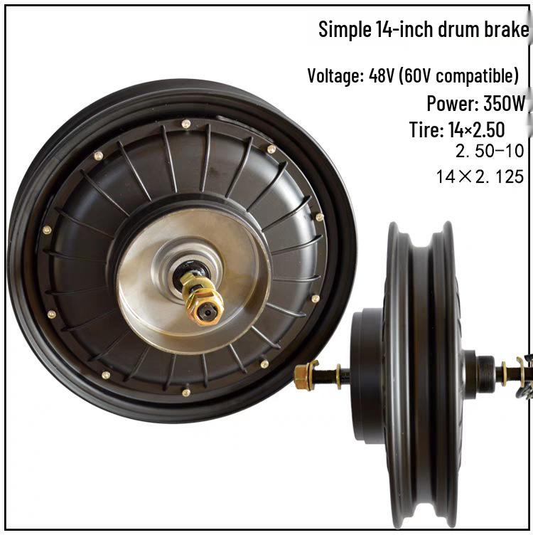 48V 350W Elektrický nábojový motor s brzdovým systémem 2,5W pro elektrická vozidla