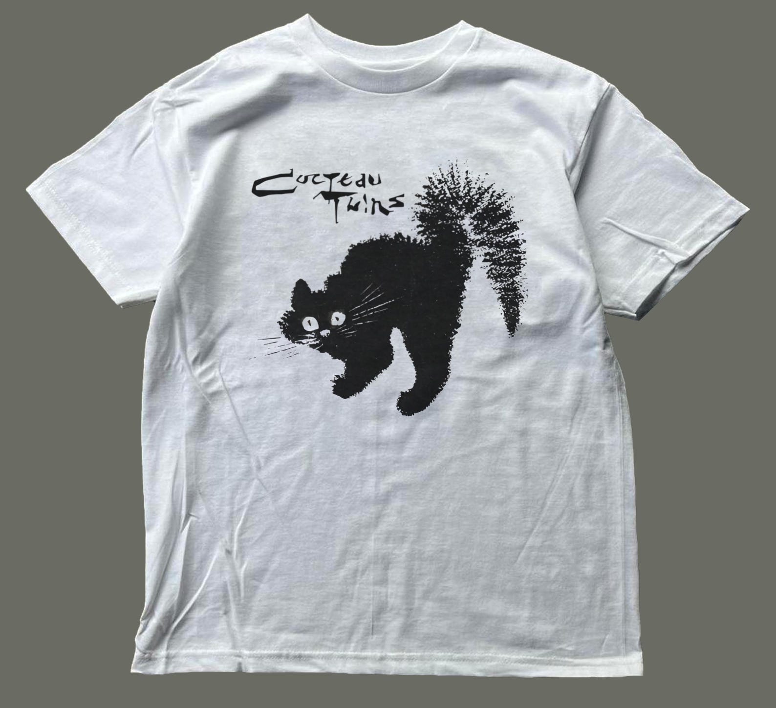 Cocteau Twins white Tee,unisex,graphic tee XL