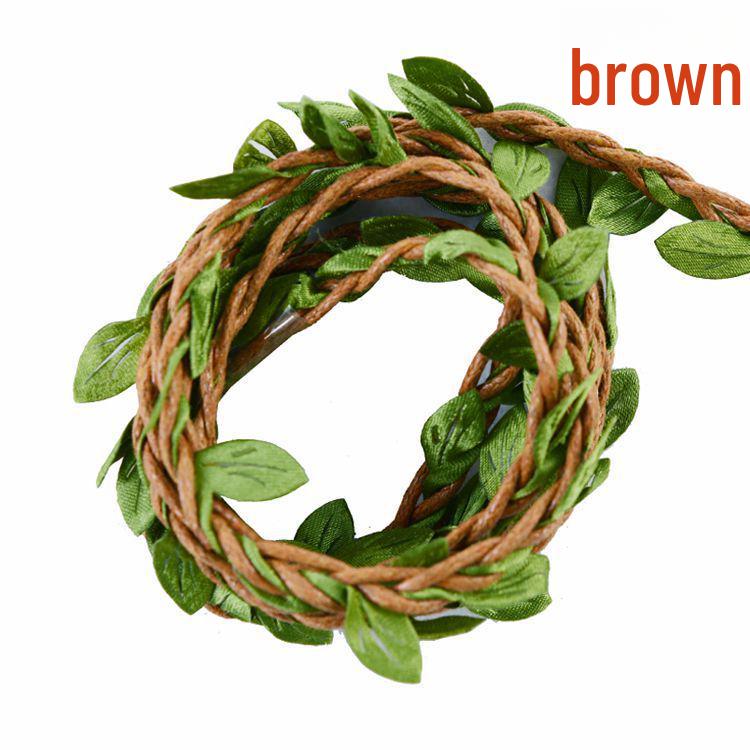 DIY Natural Leaf Vine Ribbon for Crafts and Decorations.