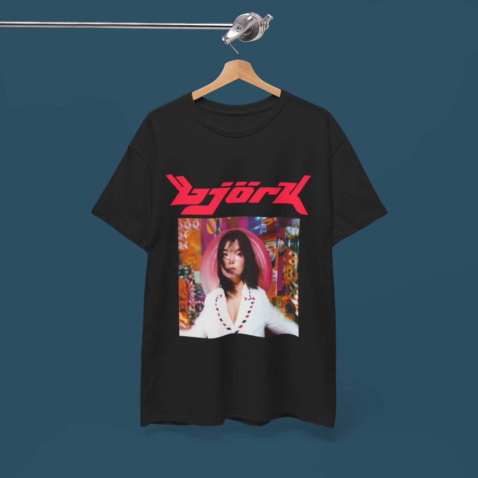 Bjork Band T shirt - Indie Electronic Music Tee L