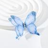 50Pcs 3D Organza Fabric Butterfly Appliques Double-layer Colorful Chiffon Butterfly Embroidered Patches Translucent