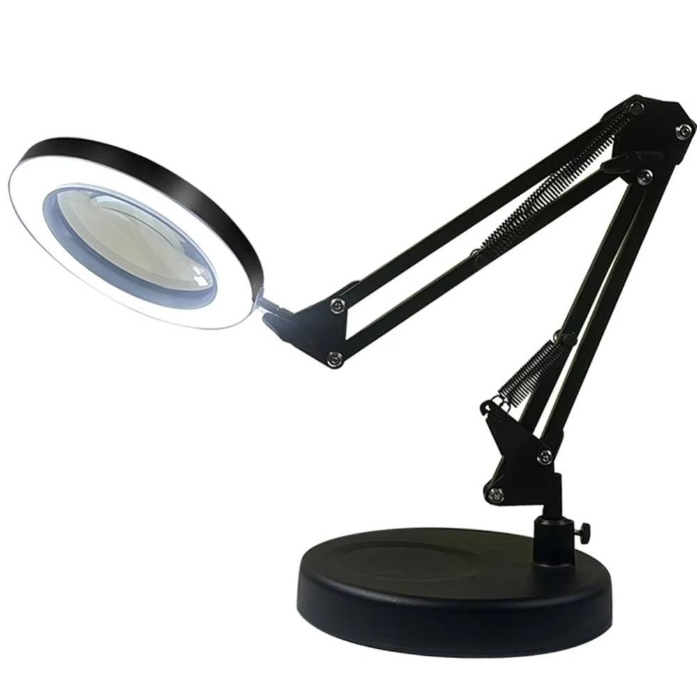 Practical Metal Desktop LED Lamp Long Arm Folding Reading Lamp Flexible 10 Dimming Modes Eye Protection Lamp Nail Manicure Table
