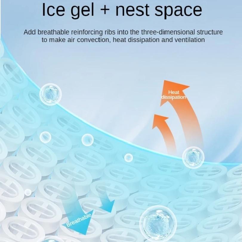 Car Cushion Summer Cool Cushion Ice Gel Seat Breathable Car Cushion Seasonal Universal Cool Cushion Auto Chair Mat Pad