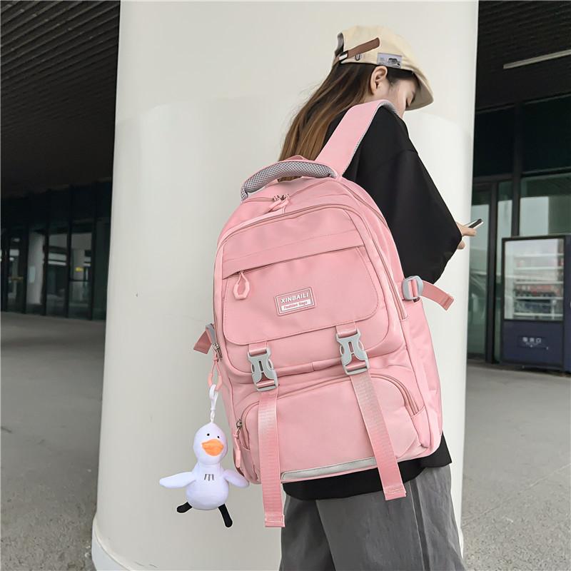 New backpack student large capacity fashion simple college style school bag female college student outdoor travel backpack female