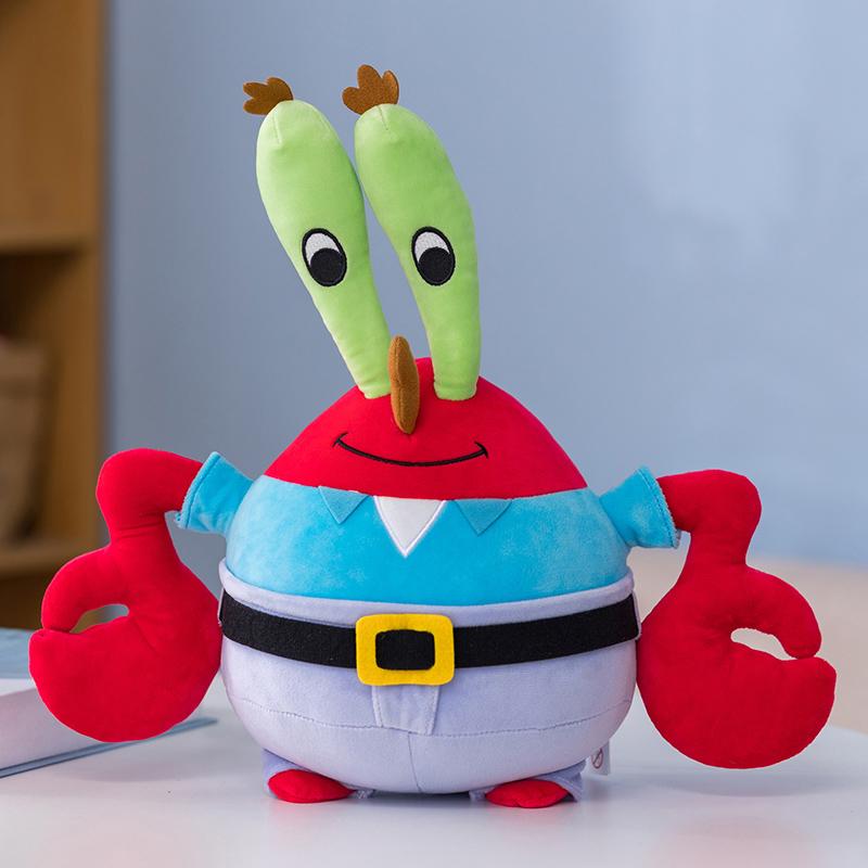 Genuine Anime Spongebob Squarepants Patrick Star Squidward Eugene H. Krabs Gary Kawaii Cartoon Stuffed Plush Toys Birthday Gift