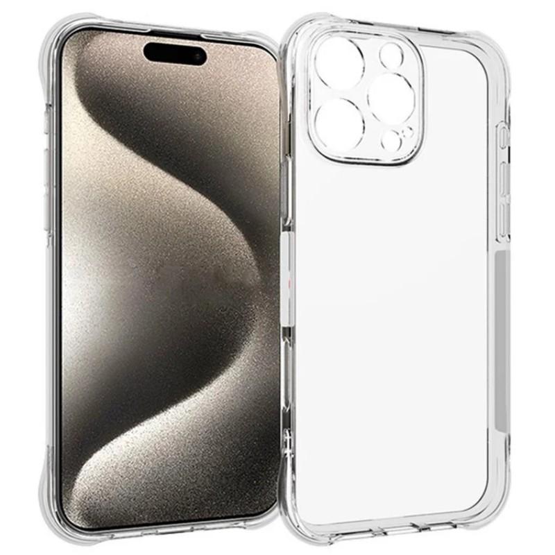 For iPhone 16 Pro Max Clear TPU Case WANLONFENG TM Series 2.0mm Phone Back Cover