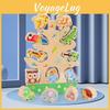 Wooden Animal Bead Balance Tree Building Blocks Develops Balance Skills Large Beads Characters)