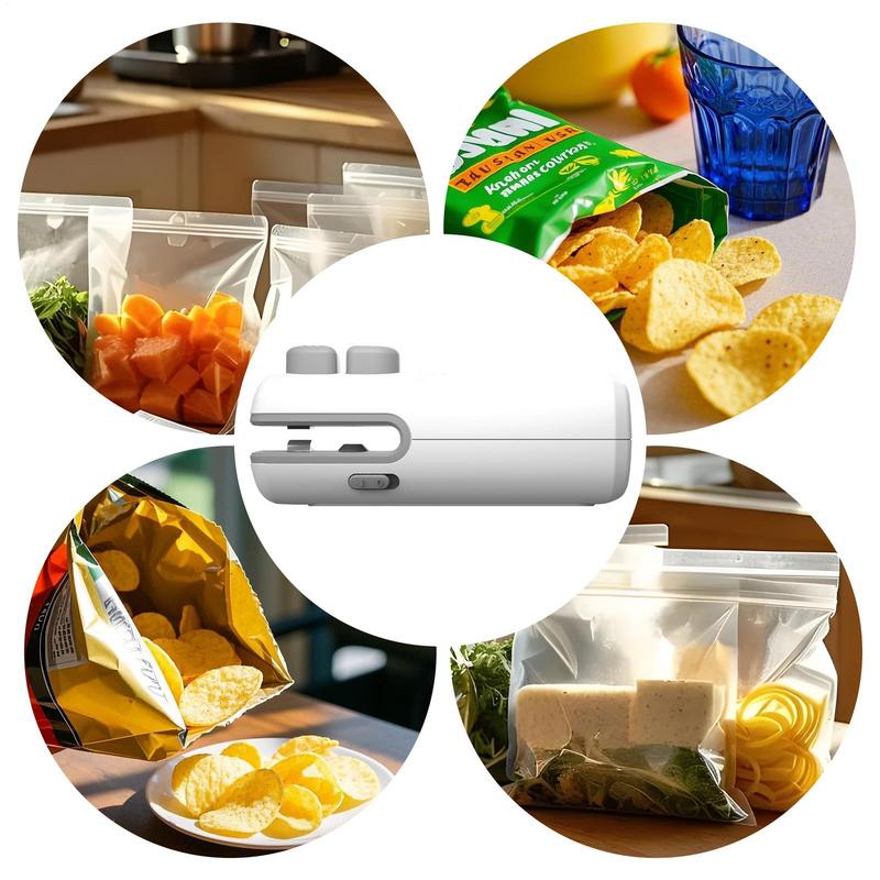 Heat Sealer For Snacks USB Rechargable Heat Sealer Plastic Package Food Sealer Package Sealing Machine Food Packaging Equipment