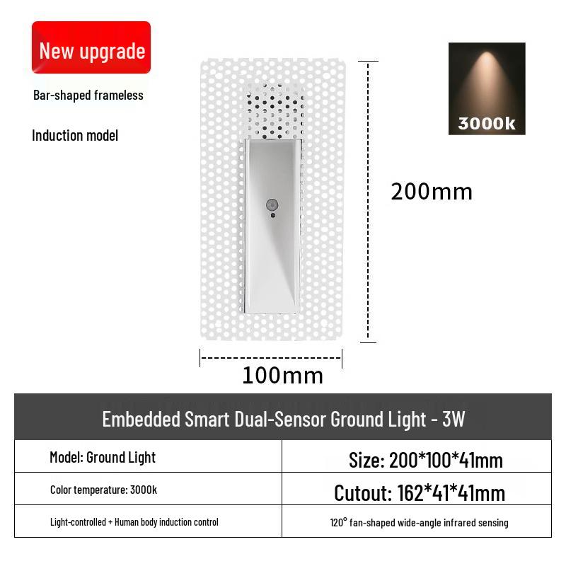 Recessed Frameless LED Stair and Corridor Light