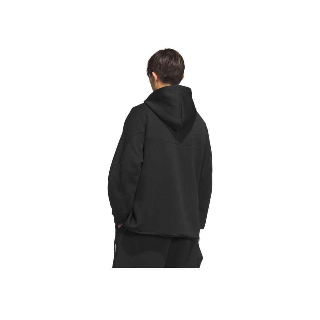 Adidas FOS Series Hooded Future Style Sweatshirt Fashion Soft Versatile Sports Casual Jacket Unisex Sweatshirt Black Bright-White JW9082