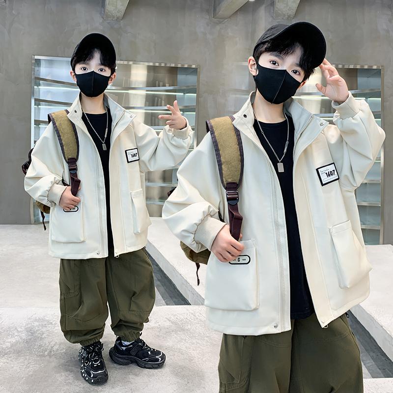 Boys' Spring and Autumn Windbreaker Jacket