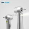 Niceden Zubná LED vysokorýchlostná vzduchová turbínová násadka so samonapájacím E-generátorom, optické vlákno, tlačidlové upínanie, štandardná/mini hlavička, 2/4 otvory