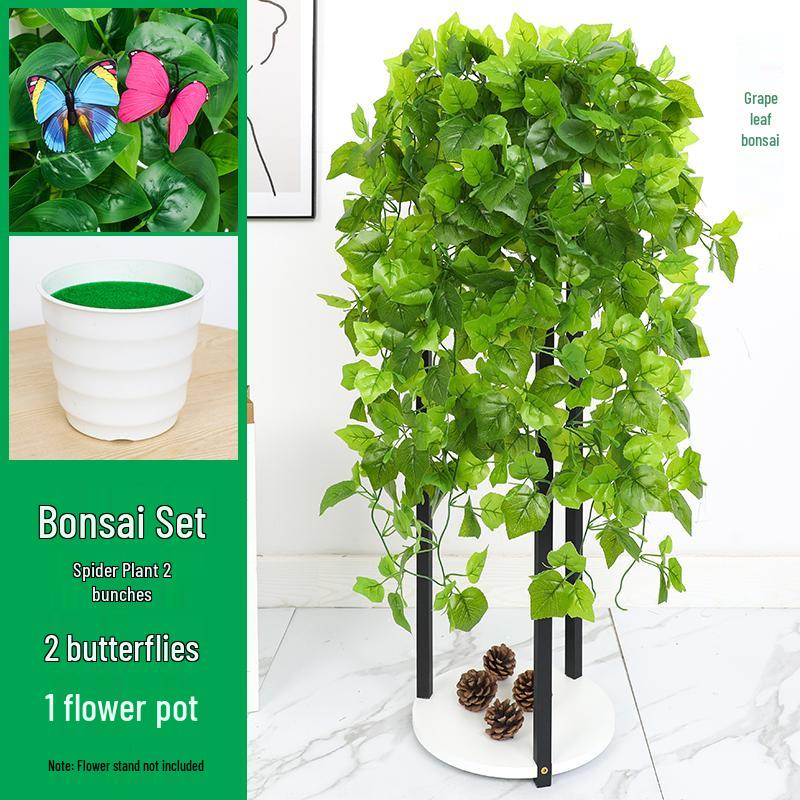 Potted Artificial Pothos Hanging Vine Greenery for Indoor Decoration
