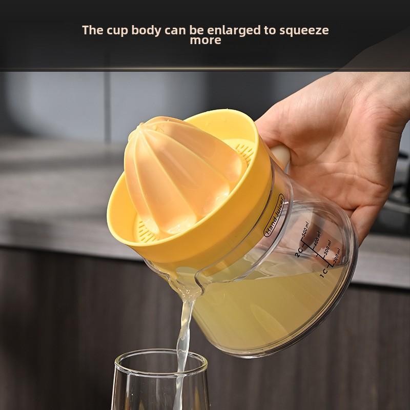 Portable Manual Citrus Juicer - Durable Handheld Reamer for Fresh Lemon and Orange Juice, Ideal for , Office, and Camping - Plas