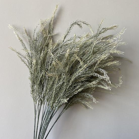 1Pc Artificial Long Branch Three-Pronged Staghorn Grass Centerpiece Home Decor