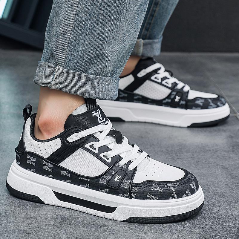 Moda pentru bărbați Pantofi de skateboard ocazional de jos pentru băieți Pantofi comozi Studenți de sex masculin Trend Talpă moale Clasic Respirabil Sală de sport Anti-alunecare