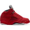 Jordan Air Jordan 5 Slip Resistant Abrasion Resistant High top Children's Basketball Shoes Red Black Kids' 440889-602