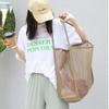 Summer New Mesh Totes Bag Hollow Out Large Capacity Shoulder Bags for Women Travel Beach Bag Student Bookbag Shopping Back