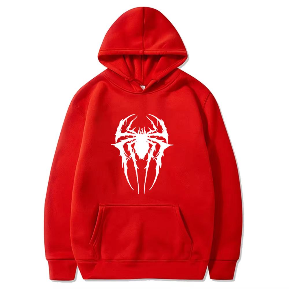 Fashion Brand Men's Hoodie Casual Hoodie Sweatshirt Men's/Women's Top Solid Color Printed Spider Hoodie Sweatshirt  WY0184