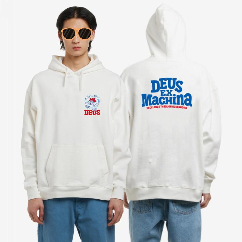 2025 DEUS EX MACHINA Letter Print Graph Hooded Fashion Men Women Sweatshirt Long Sleeve Casual Tops Harajuku Hooded Sweater MTB