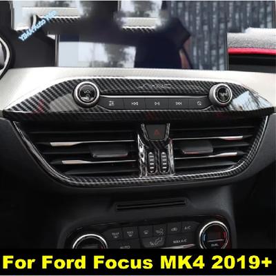 For Ford Focus MK4 - Carbon Fiber Front Interior Accessories Car Air Vent Outlet Cover Trim Air Conditioning AC Vent
