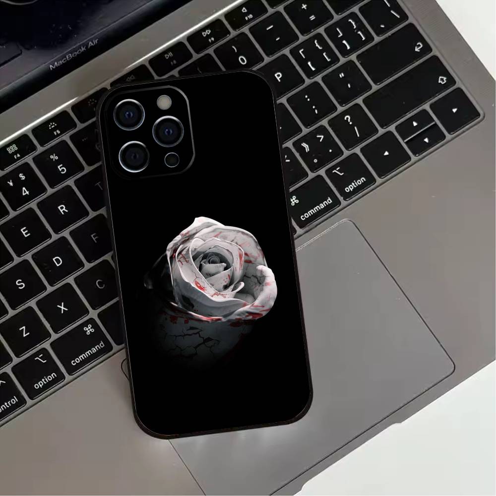 D4vd H-Here With Me  Phone Case For iPhone 17,16,15,14,13,12,11 Plus,Pro Max,XS,Soft Silicone Black Cover