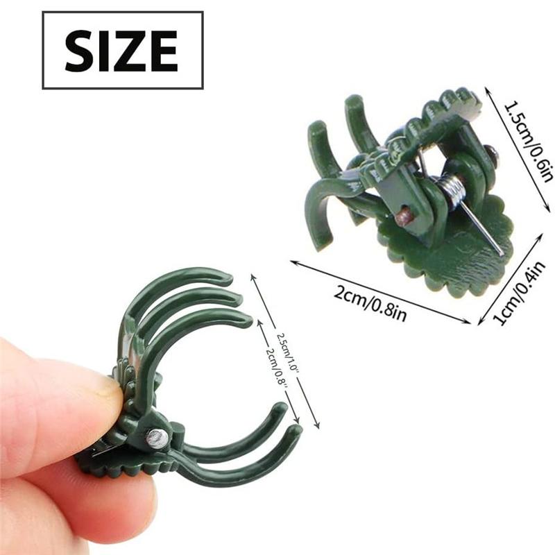 50PCS Orchid Clips Plant Support Clips Secured Plastic Plant Clip Reusable Garden Tomato Plant Support Stems Vine Fixing Clips