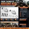 Paired Engine Thermostat Outlet Covers 420222690 420222696 for Cooling-System Service, with Metal Housings, 2 O-Rings, 2 Washers and 6 Included