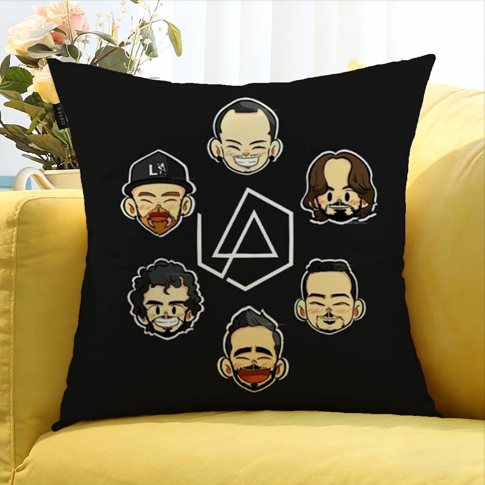 L-Linkin-S-Parks Cartoon Various Sizes Square Pillow Case For Car Home Bedchamber Decor