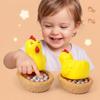 Interactive Chicken Egg Removal Toy with Nest and Multiple Small Eggs for Kids Early Learning and Fine Motor Skill Development