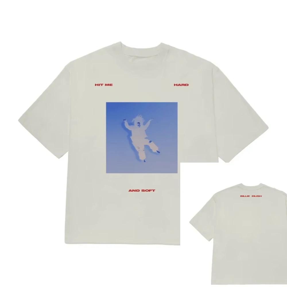 2025 Billie Eilish Konsert Vintage Dame T-skjorte Sommermote Fans Gave Klær Bomull Herre T-skjorte Ny Tee T-skjorte Dame Topp
