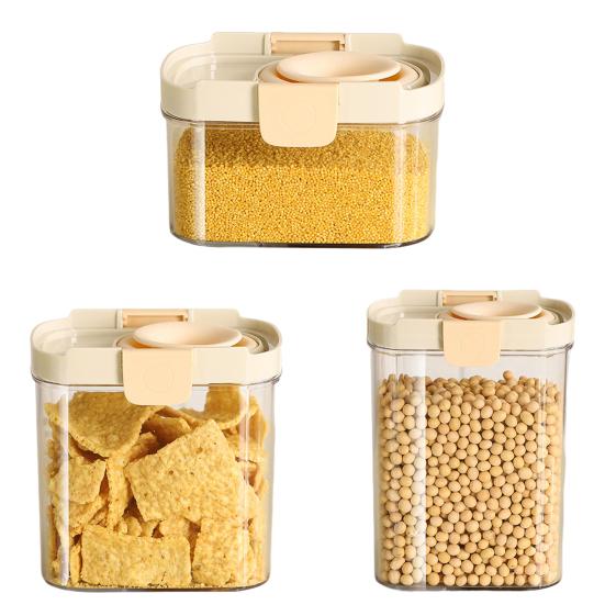 Borcan Sigilat Organizator Cereale Uscate BPA Depozitare Alimente Făină Zahăr Depozitare