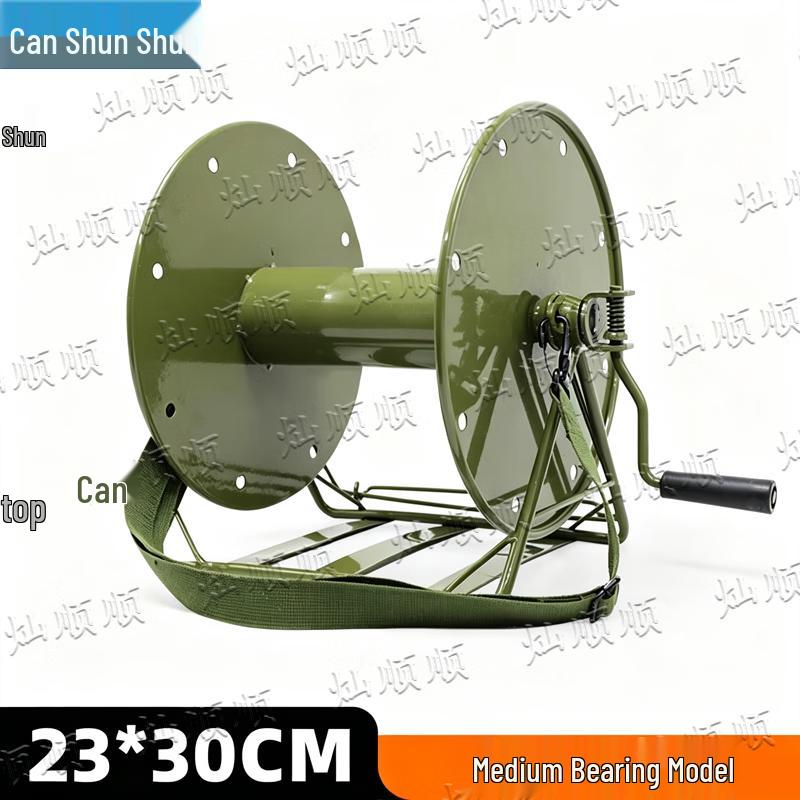 Portable Hand-Crank Cable Reel Dispenser