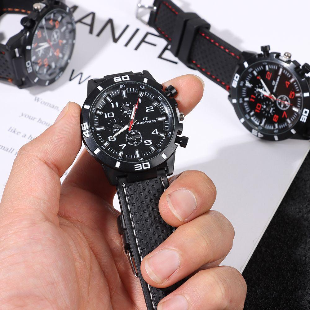 High Quality Student Silica Gel Strap Mens Watches Sports Watch Wristwatches Quartz