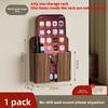Modern Minimalist Abs Wall Mount Remote And Phone Organizer For Bedroom Storage
