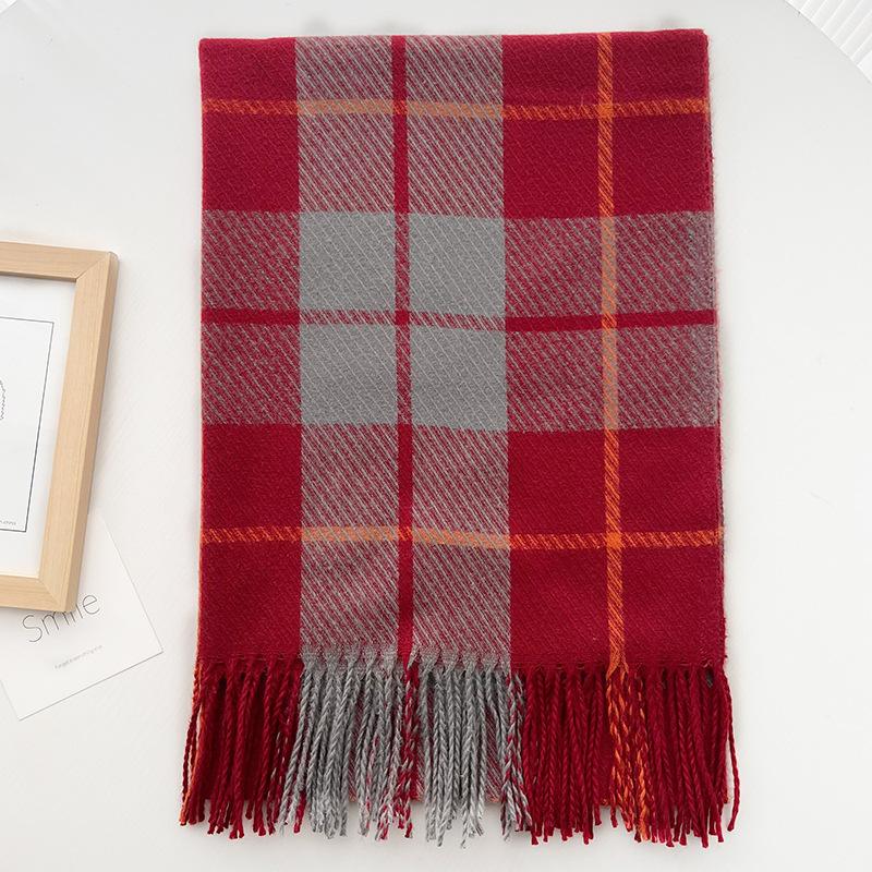Imitation Cashmere Autumn and Winter Korean Thermal Scarf Student Atmosphere Versatile Shawl New Women's Ins Style Scarf