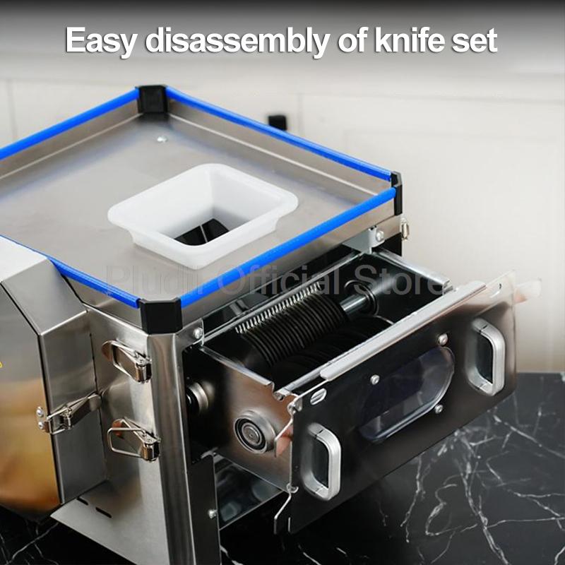 220V Meat Vegetable Slicer Two-in-one Commercial Automatic Mini Machine Electric Cutter For Resterant Canteen Multifunctional